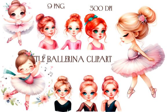 Beautiful Ballerina Clipart for Creative Projects
