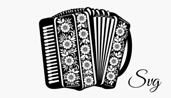 Elevate Your Design with a Unique Floral Accordion SVG Vector