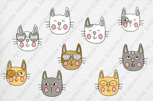 Face Cat Cute: Versatile Digital Art for Creators