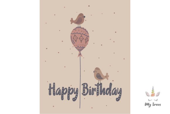 Happy Birthday with Balloons 6: A Versatile Vector Asset for Custom Greetings