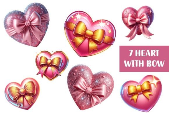 Heart with Bow, Clipart, PNG: A Practical Asset for Modern Designers