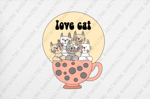 Love Cute Cat: A Versatile Design Asset for Modern Creators
