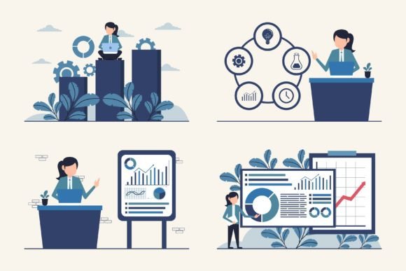 Mastering Visual Communication: A Deep Dive into Business Strategy and Data Analysis Vector Assets