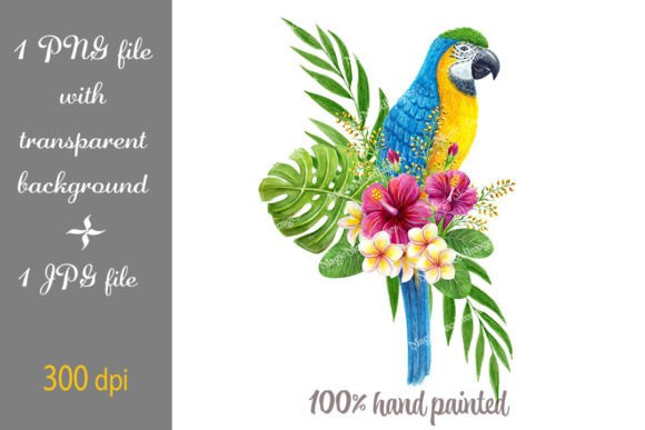 Parrot Ara Tropical Flowers Palm Leaves: A Strategic Asset for Visual Branding
